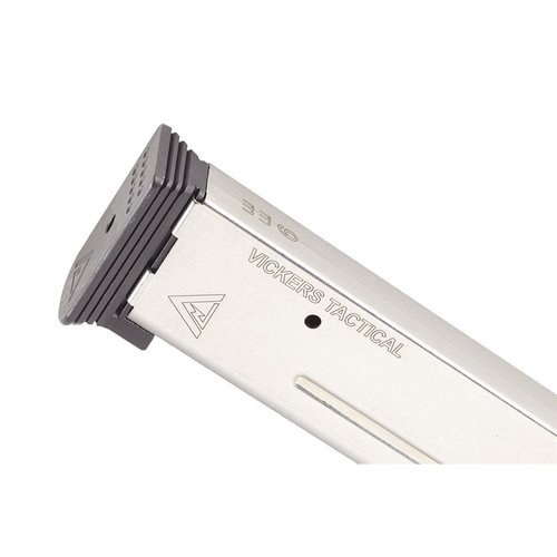 Zvyšte spolehlivost svého 1911 s ETM-V Vickers Duty magazíny, odolnými proti korozi, s ocelovým followerem pro bezproblémové zámky závěru a snadnou údržbou.