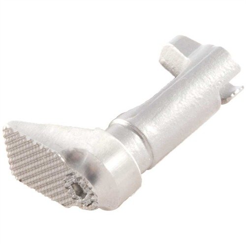 Wilson Combat 1911 Oversized Magazine Release enhances speed and control for shooters with smaller hands, featuring 30 LPI checkering for a solid grip.