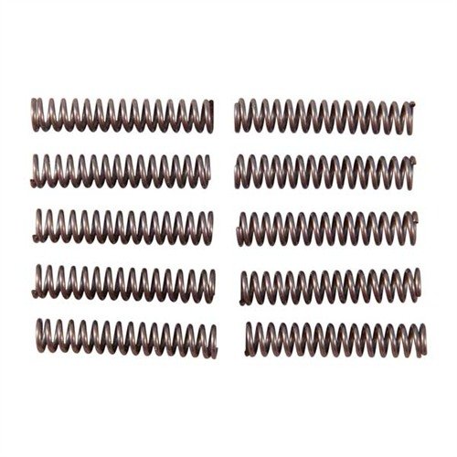 Optimal for competition, the Wolff 1911 Auto Reduced Power Mag Catch Spring set enhances magazine release speed with 10 springs for precise tuning.