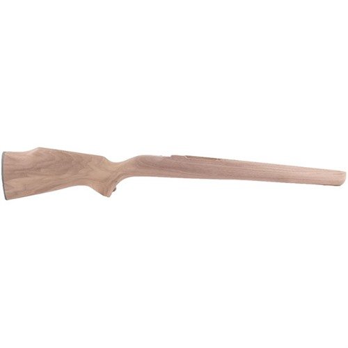 Enhance your Mauser's performance with this elegant walnut stock featuring a raised cheekpiece for scope alignment and reduced recoil effects.