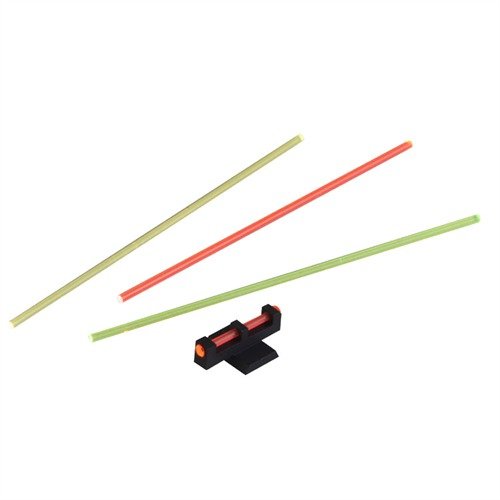 LIGHTNING ROD SIGHTS feature an extra long fiber optic rod for a bright red sight picture, perfect for various sight types and includes a spare optic rod.