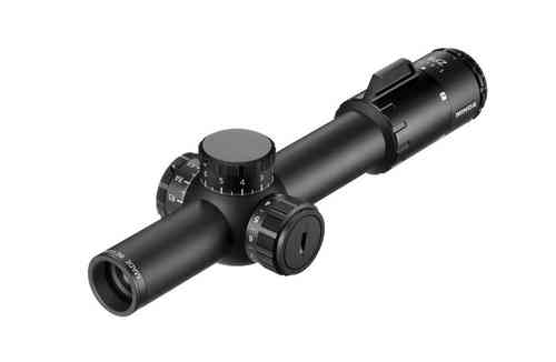 Minox ZP 8 1-8x24 offers unique dual reticle systems, 8x magnification, CCR technology for quick targeting, and adjustable illumination for optimal performance.